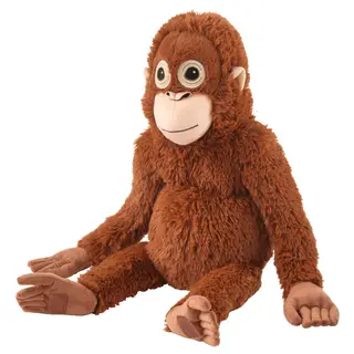 DJUNGELSKOG soft toy, orangutan, Height 36 cm