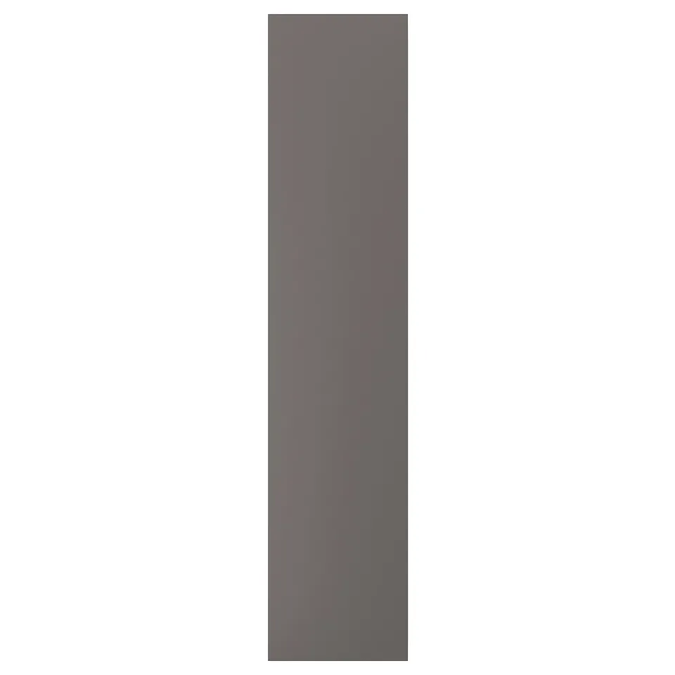 A grey rectangular door from the FORSAND series, featuring a smooth, semi-matte finish.