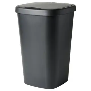 LÖVKVAST bin with lid, black, 50 l