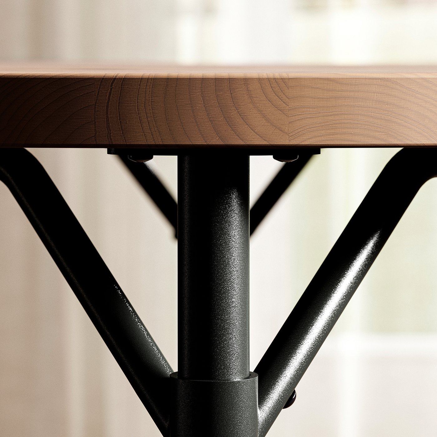 GRÖTÅN Table, pine/brown stained, 80 cm