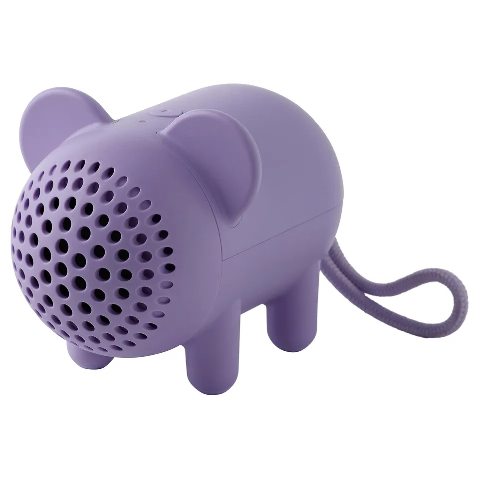 GREJSIMOJS Portable Bluetooth speaker, mouse/purple