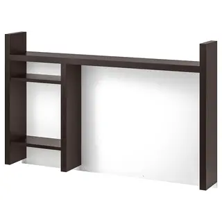 MICKE add-on unit high, black-brown, 105x65 cm