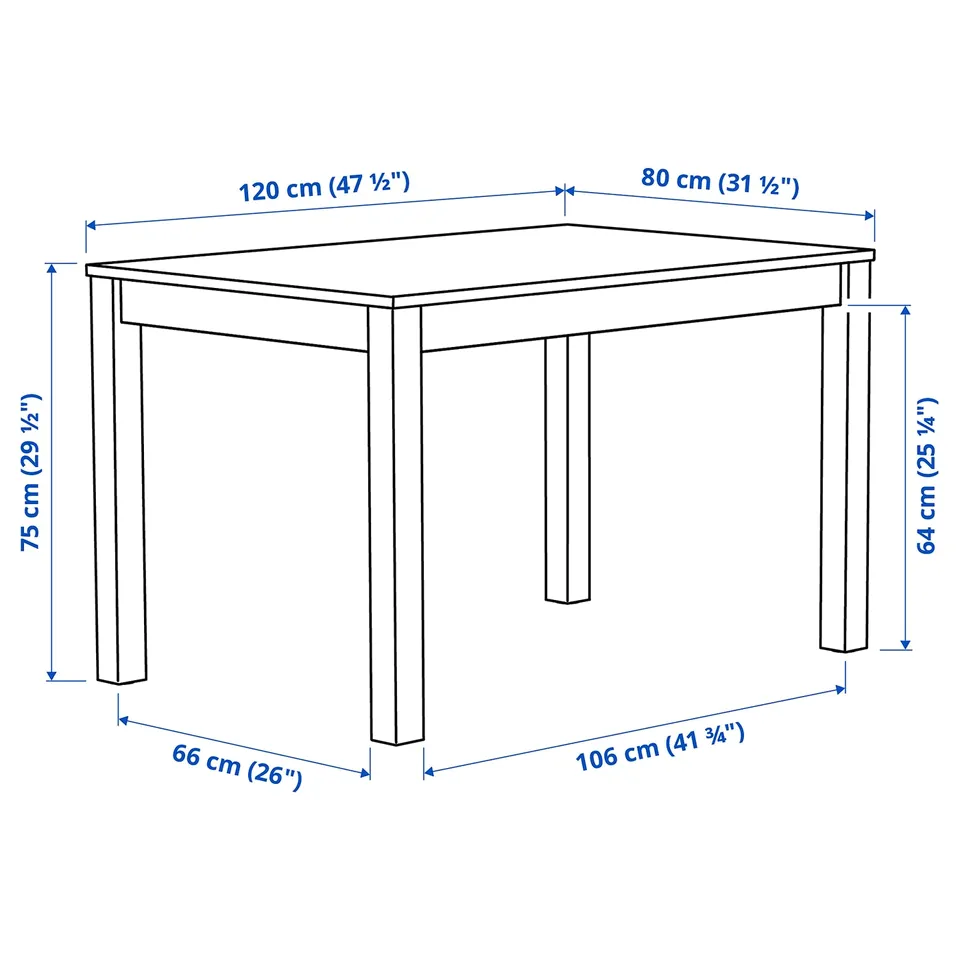 ÅLHULT / NORDMANSSKÄR Table and 4 chairs, black/brown/Tonerud grey black, 120x80 cm
