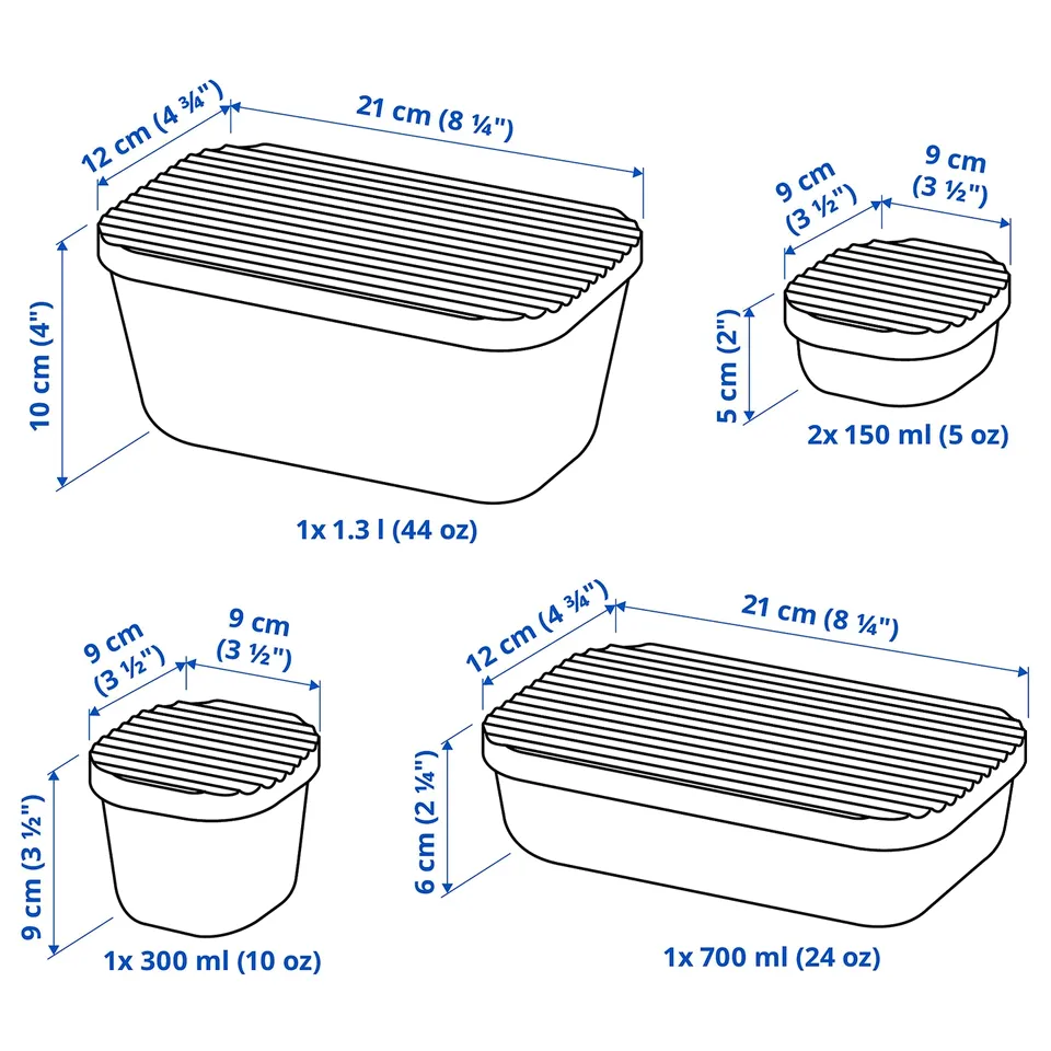 Illustration with measurements for the product: HAVSTOBIS.