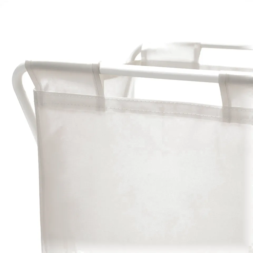 Close-up of JÄLL laundry bags handle, showcasing sturdy, adjustable design.