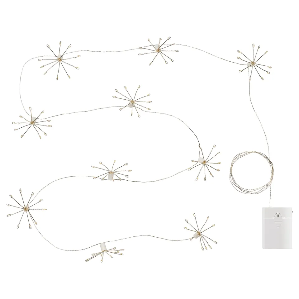 STRÅLA LED lighting chain, sparkler/battery-operated, 2.2 m