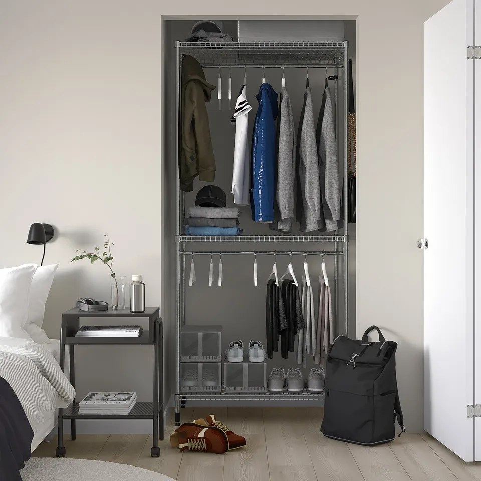 part: OMAR shelving unit with clothes rail