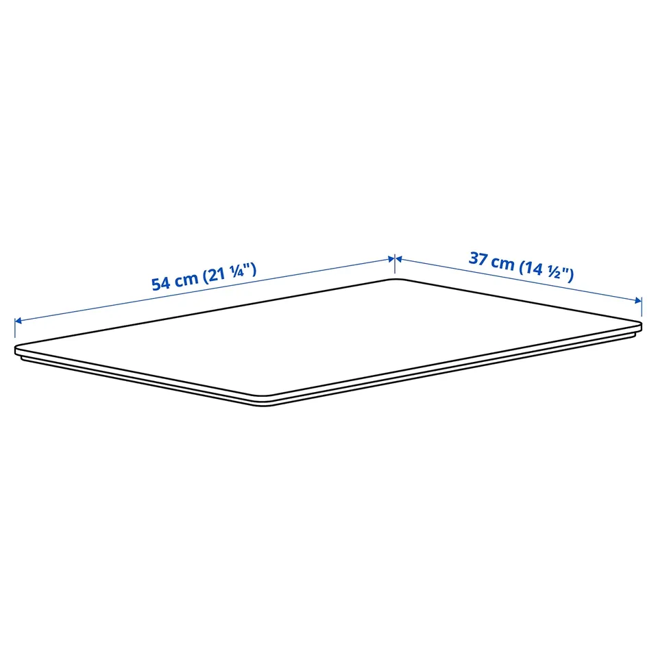 Illustration with measurements for the product: KUGGIS.