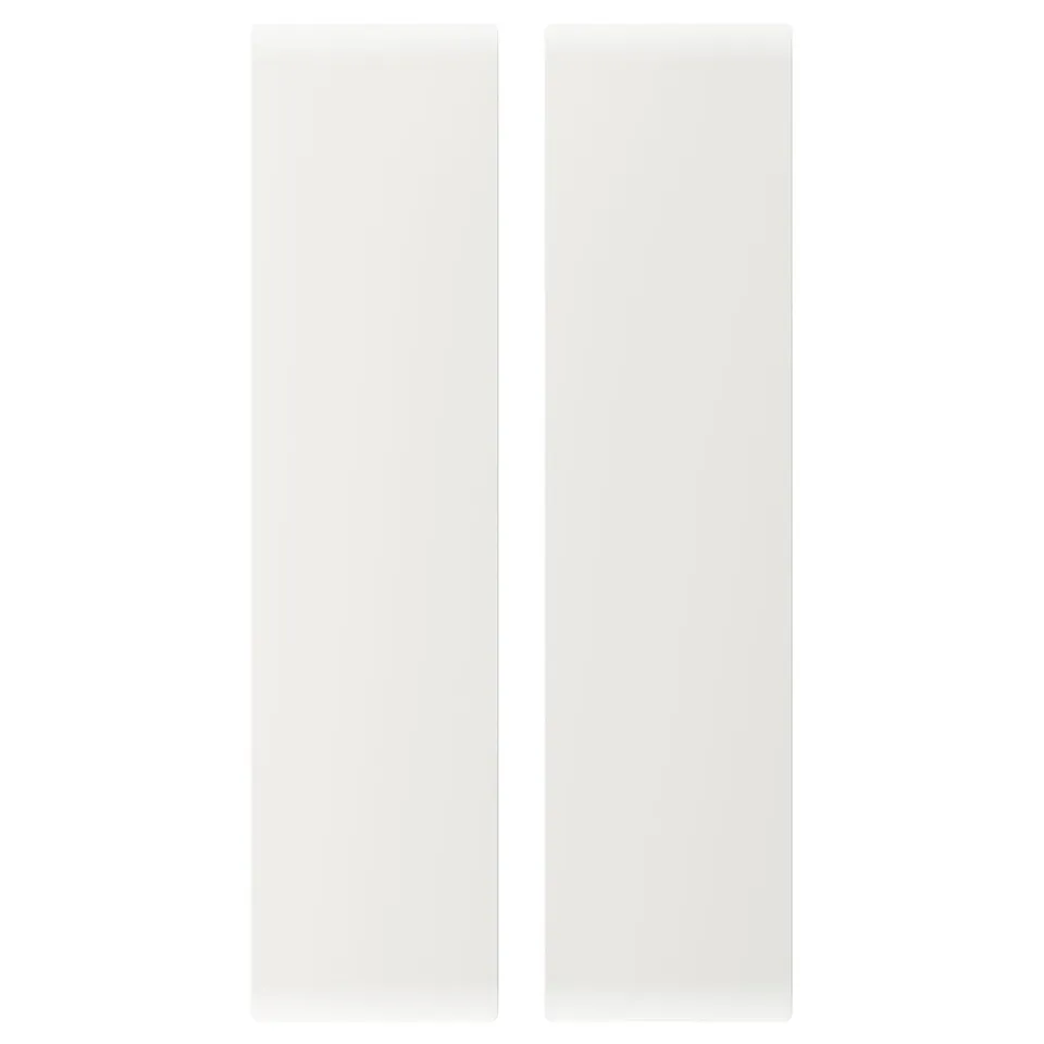 SMÅSTAD white rectangular doors, modern design, smooth edges, made from fibreboard.