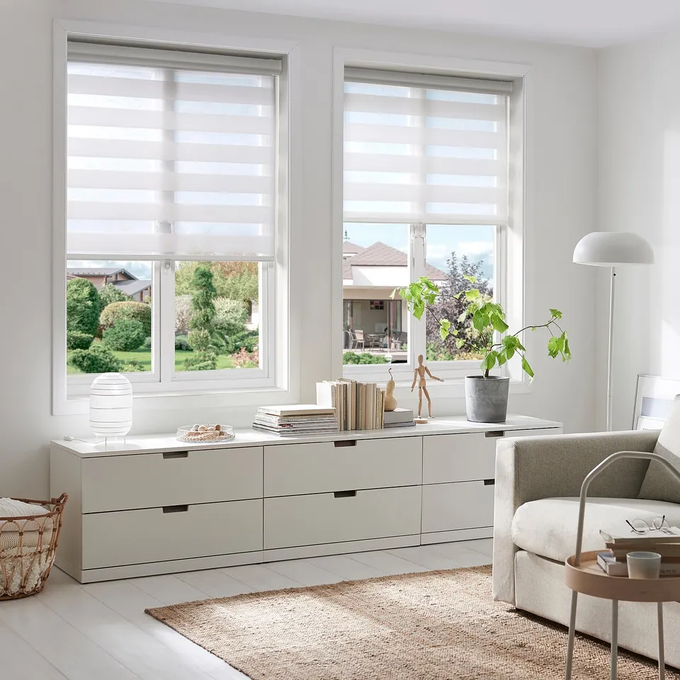 TANDLUNDFLY Double roller blind, 80x155 cm