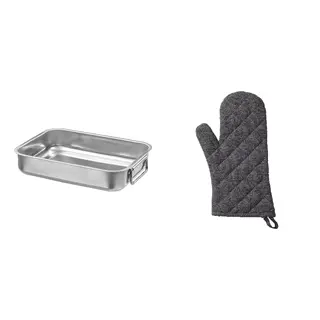 KONCIS/RINNIG set: roasting tin + oven glove