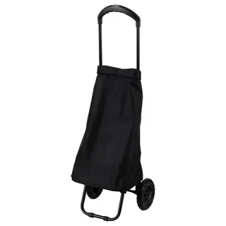 RADARBULLE shopping bag on wheels, black, 33x24x68 cm/38 l