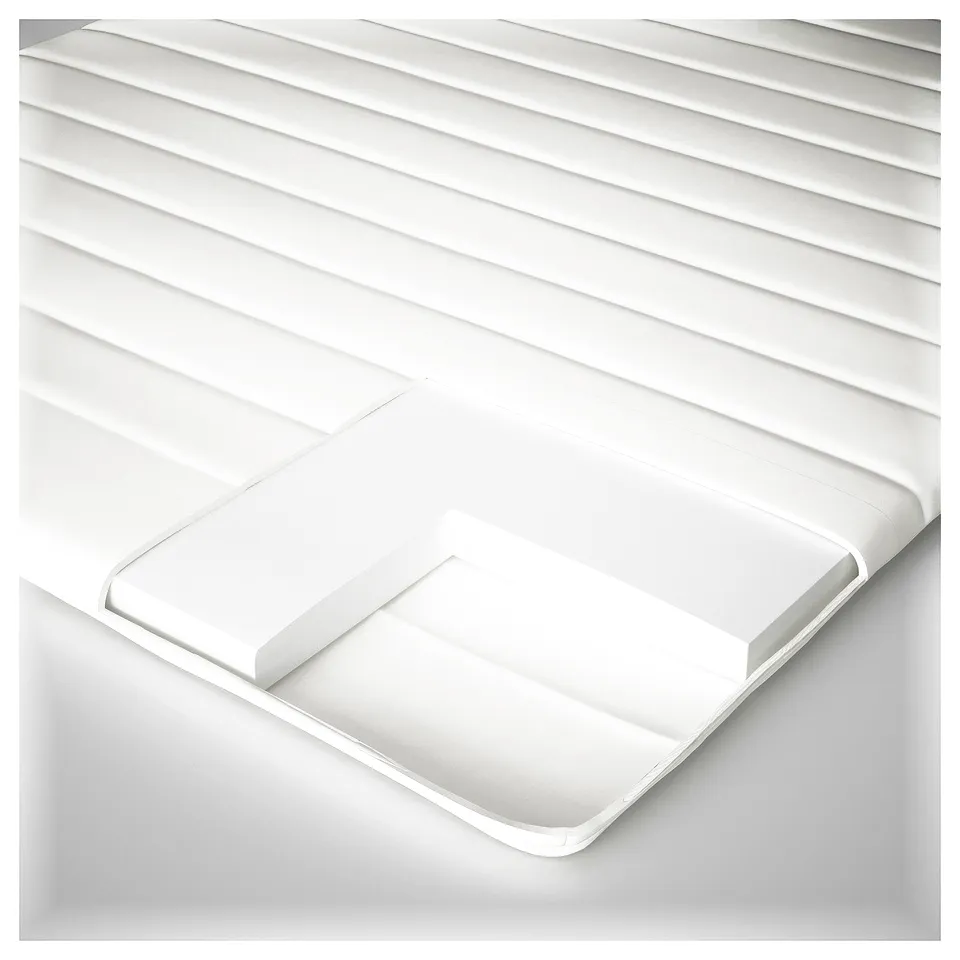 NÄSFJÄLLET Mattress pad, white, 150x200 cm