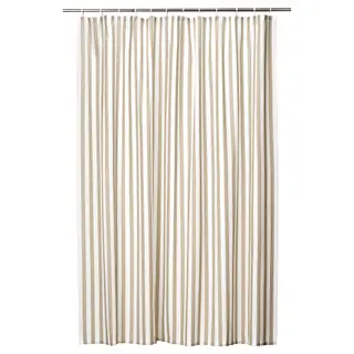 STAVBJÖRNBÄR shower curtain, beige/white, 180x200 cm
