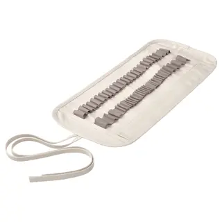 SOLFÅGEL roll-up pencil case, beige