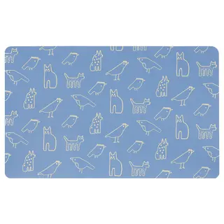 BÖNSYRSA desk pad, animal pattern, Length 60 x Width 37 cm