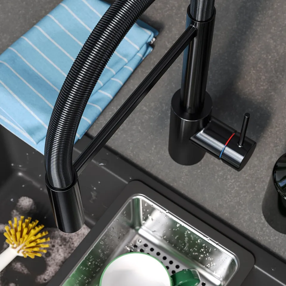 part: SALLSJÖN kitchen mixer tap pull down w spray
