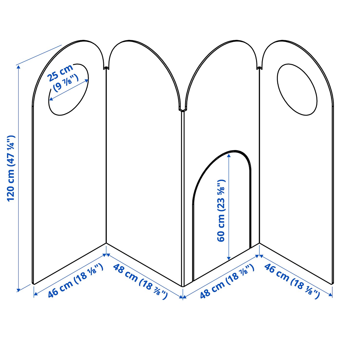 Illustration with measurements for the product: GREJSIMOJS.
