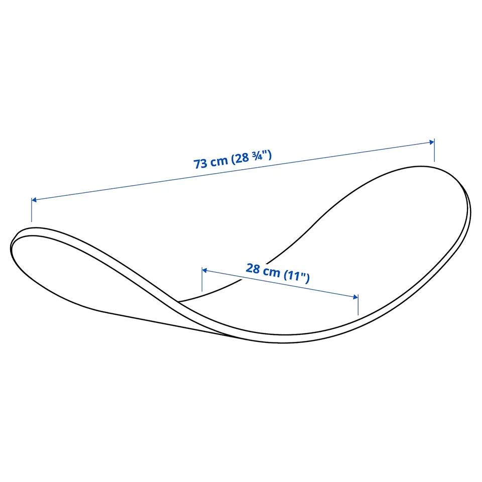 Illustration with measurements for the product: GREJSIMOJS.