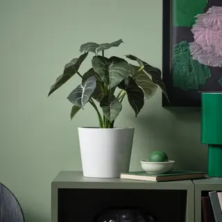 FEJKA/SOJABÖNA set: artificial potted plant + plant pot