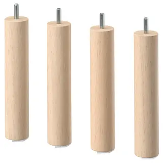 LILLEHEM leg, wood, 20 cm