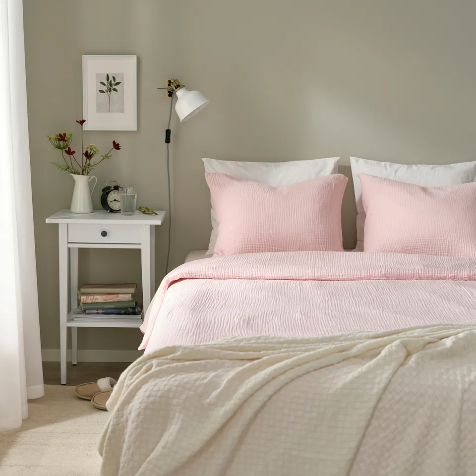 part: SCHERSMIN duvet cover and 2 pillowcases