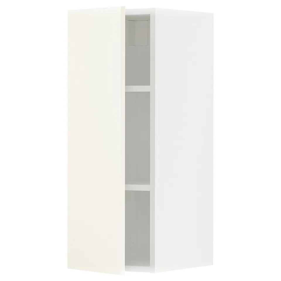 White METOD cabinet, sleek design, modern kitchen storage.