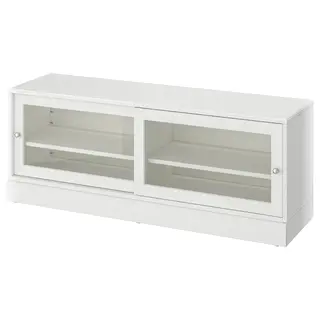 HAVSTA TV bench with plinth, white, 160x47x62 cm