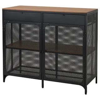 FJÄLLBO sideboard, black, 111x47x95 cm