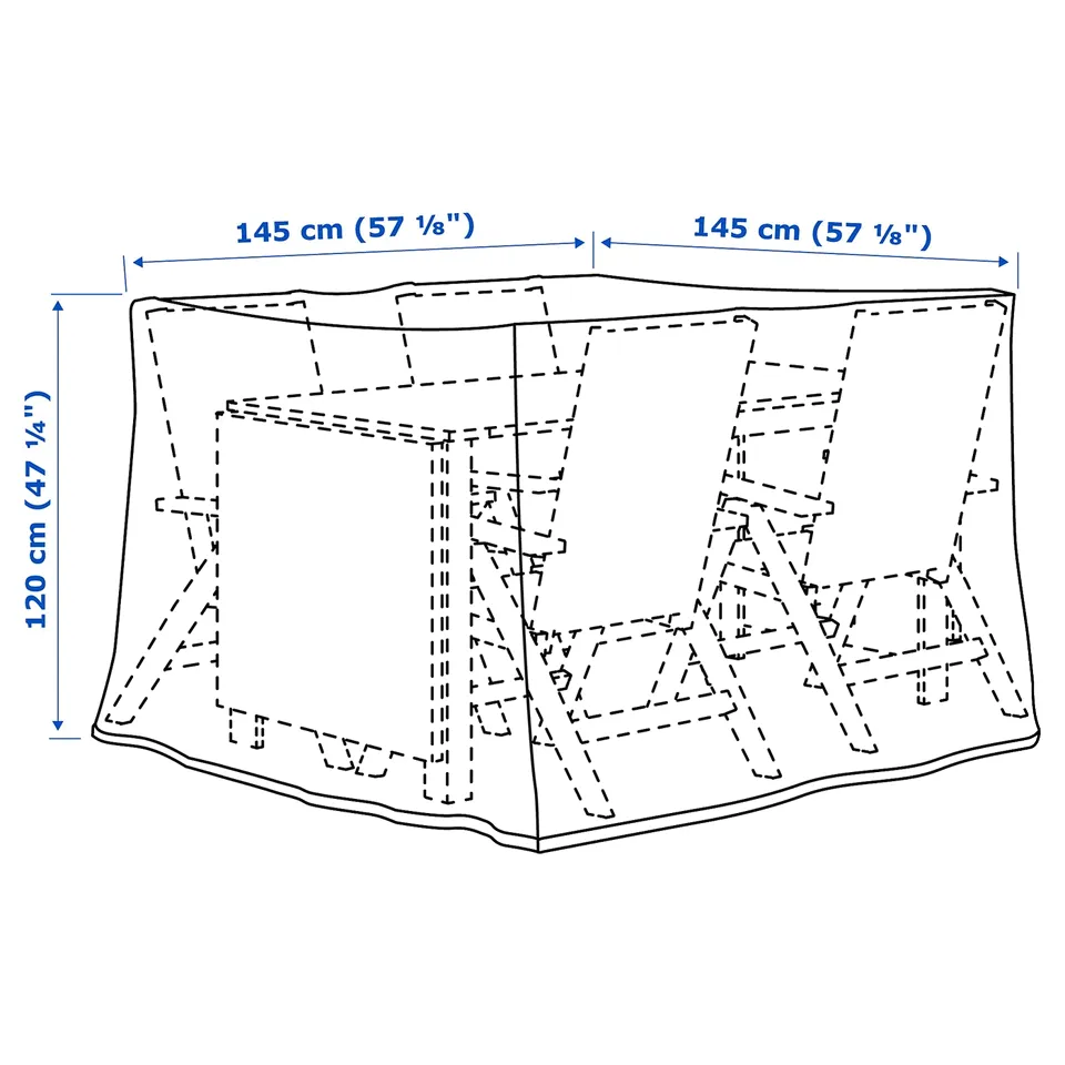 Illustration with measurements for the product: TOSTERÖ.