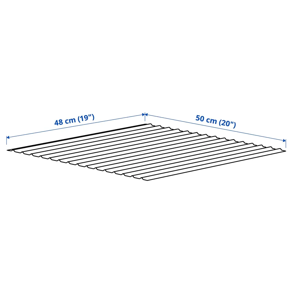 Illustration with measurements for the product: UPPDATERA.