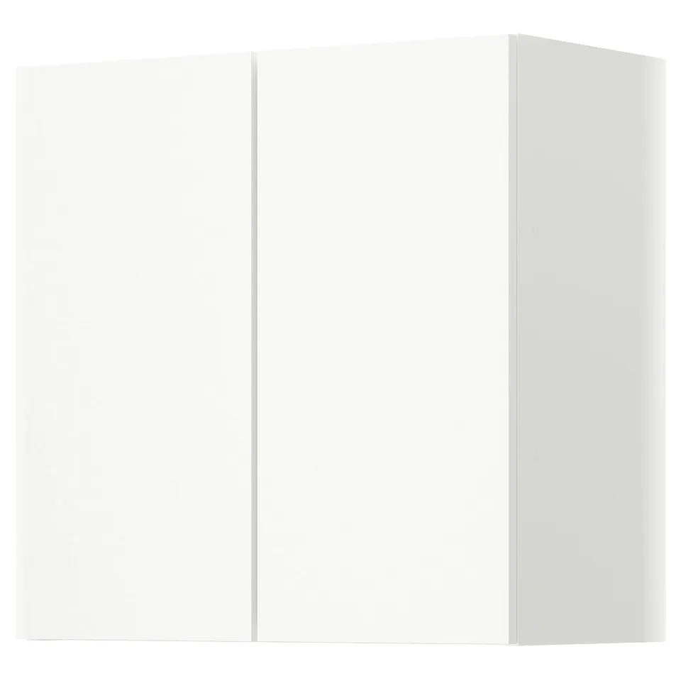 LASTARE Wall mounted frame with doors, white, 60x32x60 cm
