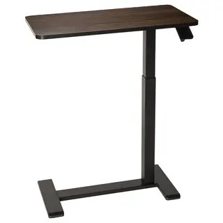 BOLLSIDAN laptop stand, walnut effect/black, 68x36 cm
