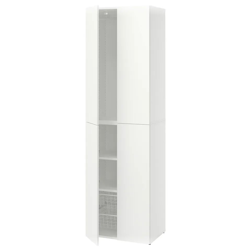 LASTARE Storage combination, white, 60x42x201 cm