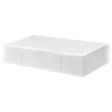 SKUBB storage case, white, Width 93 x Depth 55 x Height 19 cm