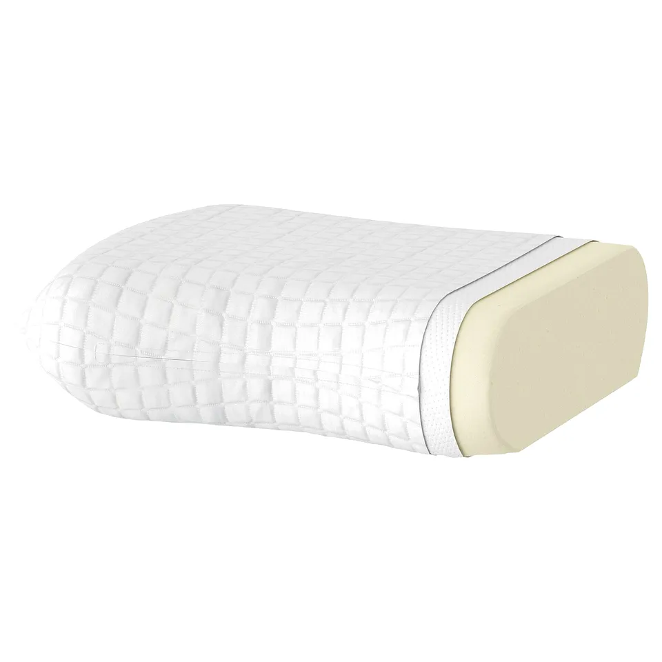 NORDSTÅLÖRT foam pillow with soft recycled polyester cover.