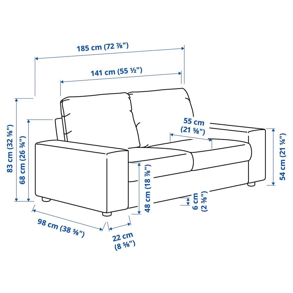 part: VIMLE 2-seat sofa