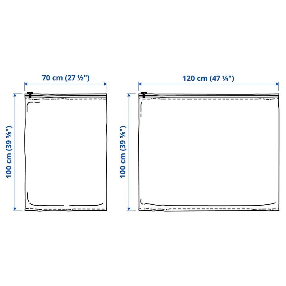 Illustration with measurements for the product: SPANTAD.