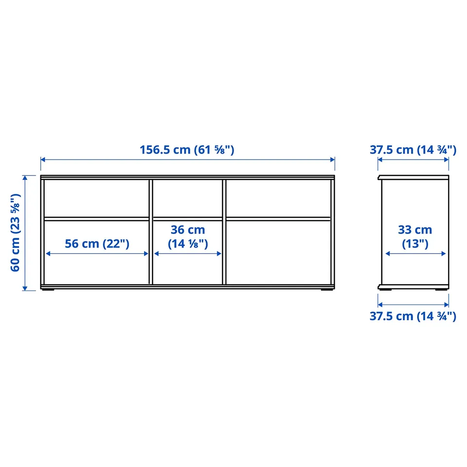Illustration with measurements for the product: SKRUVBY.