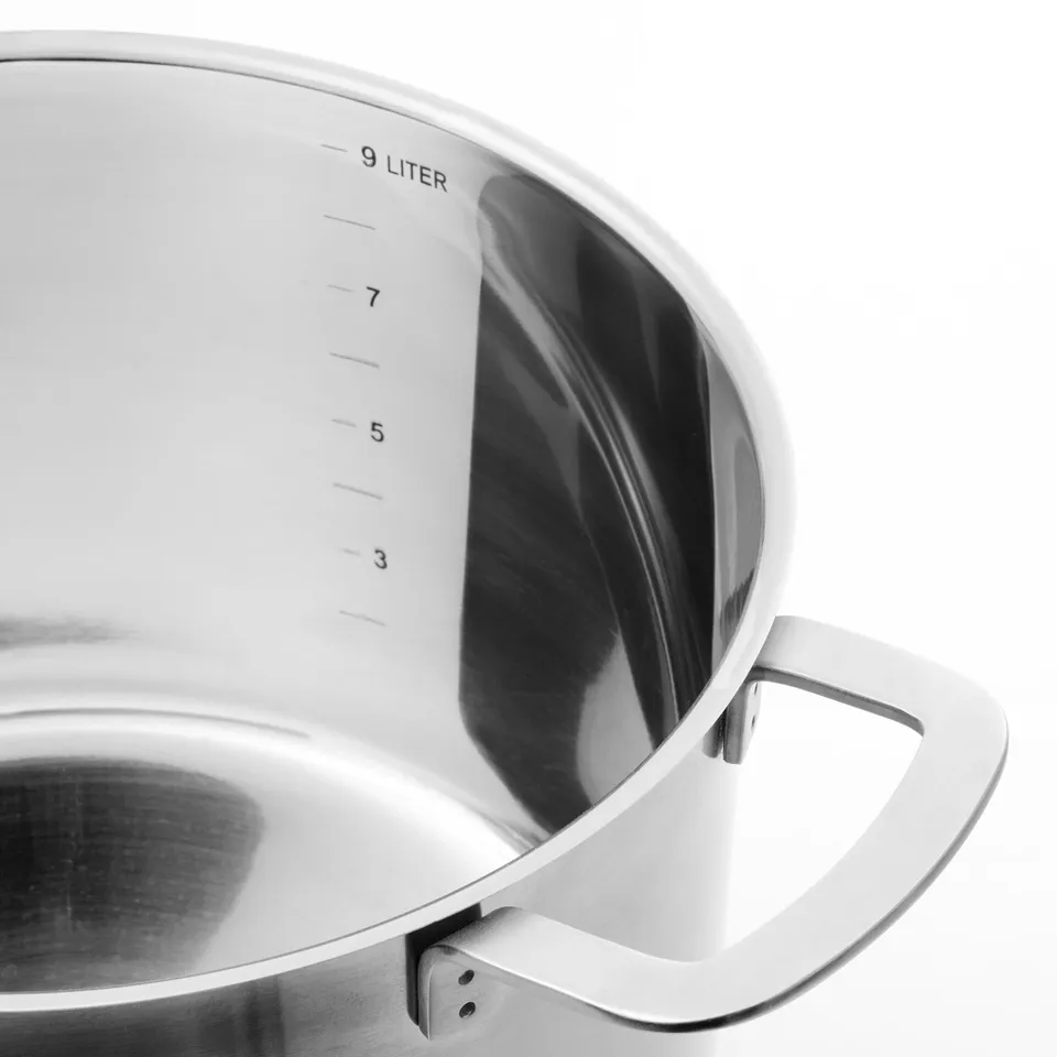 Stainless lid with handle, 9l