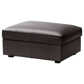 KIVIK footstool, Grann/Bomstad dark brown, Width 90 x Depth 70 x Height 43 cm