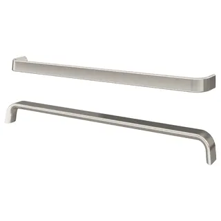 KALERUM handle, stainless steel colour, 394 mm