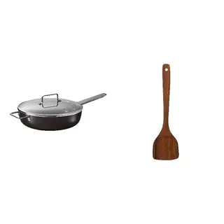 GULDÖRING/HULDHET set: sauté pan with lid + wok spatula