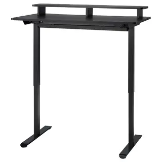 TRAVSPORT desk sit/stand, electric black, 120x70 cm