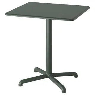 VISINGSÖ table, outdoor/deep green, 70x70 cm