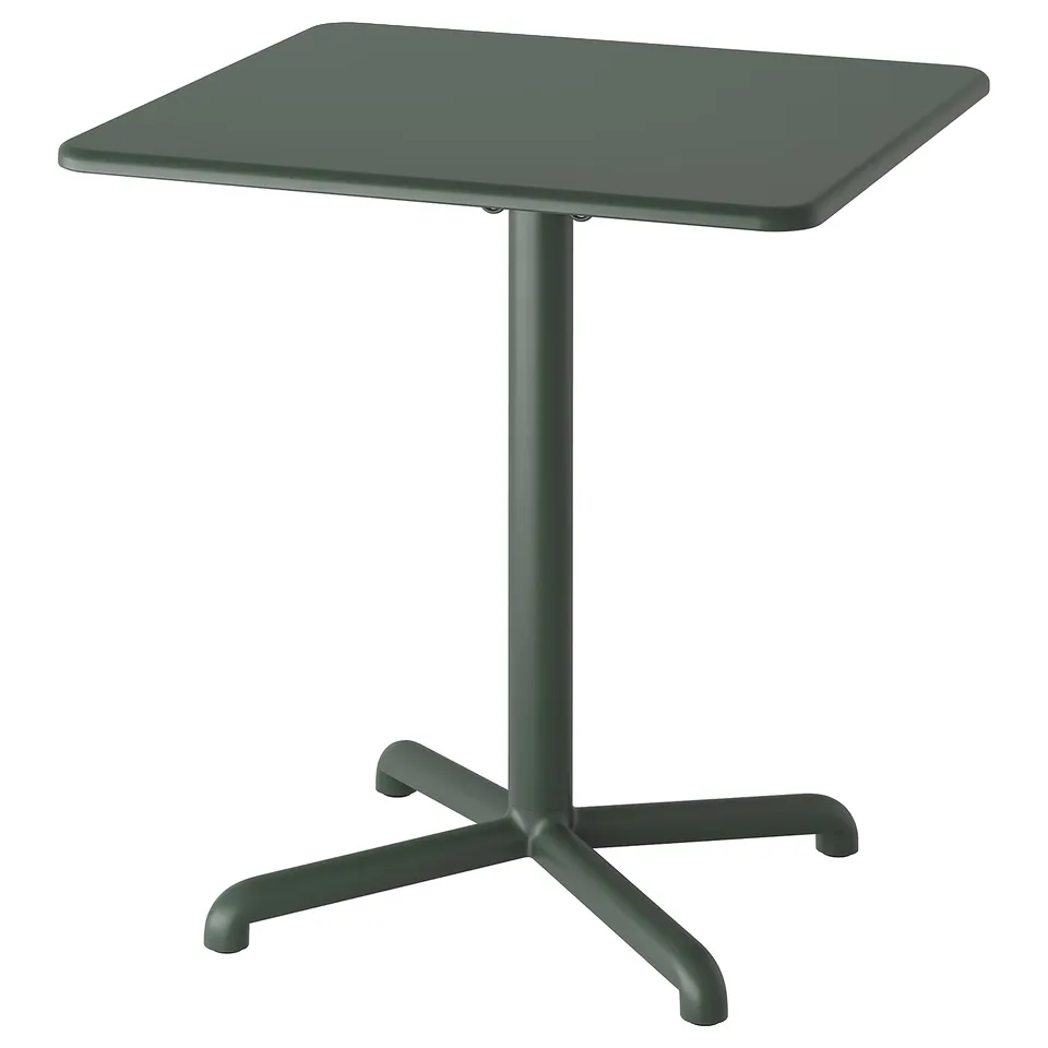 VISINGSÖ Table, outdoor/deep green, 70x70 cm
