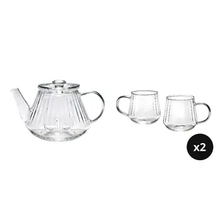 teapot x1 + teacup x4 set: teapot + teacup ×2