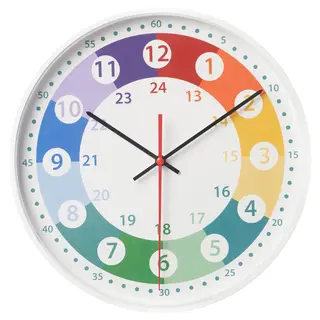 KORVTRÄD wall clock, multicolour, 28 cm