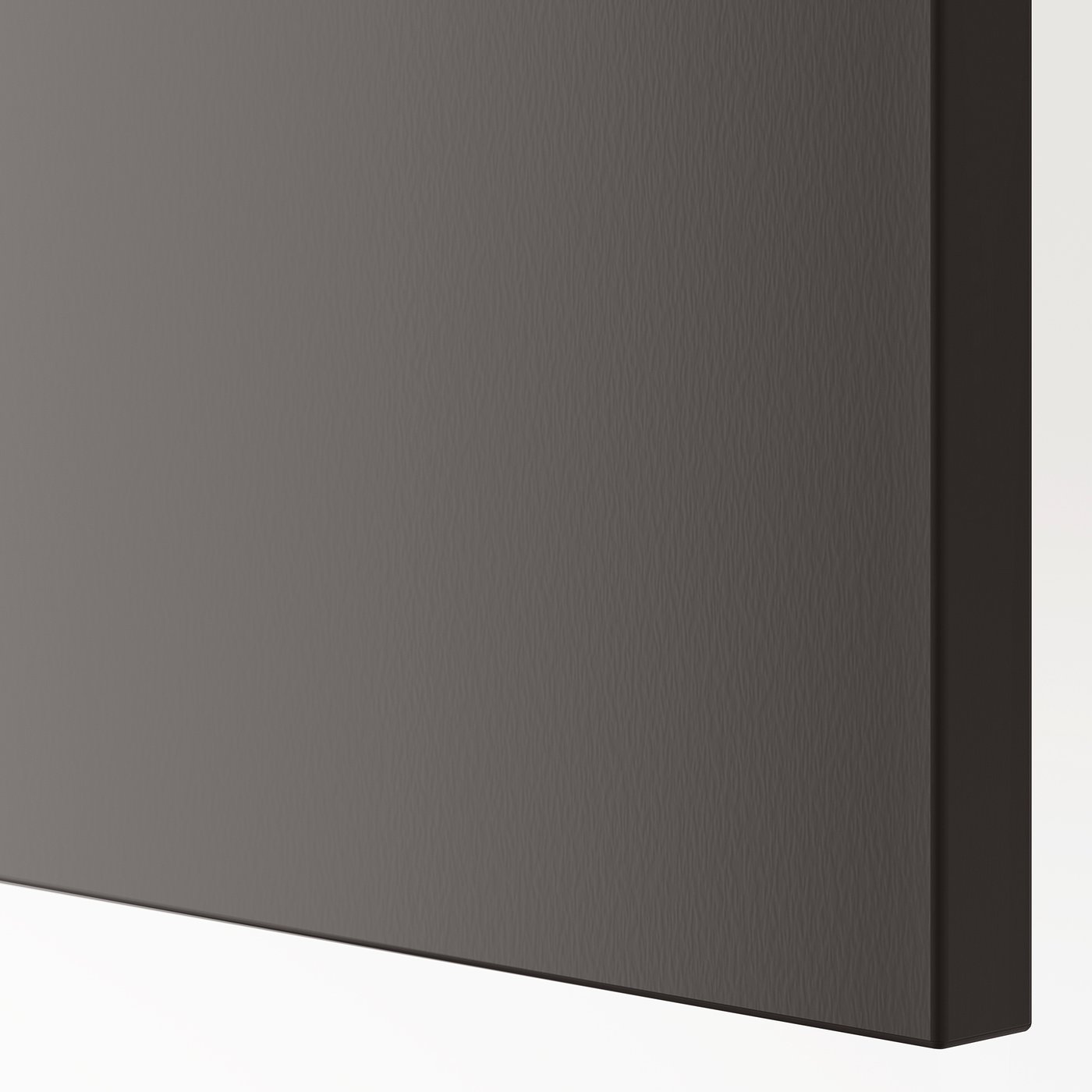 Grey textured door with frame.