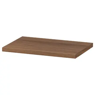 BILLY shelf, brown walnut effect, 36x26 cm